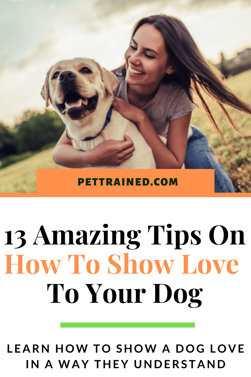 How to show a dog love clearly pin