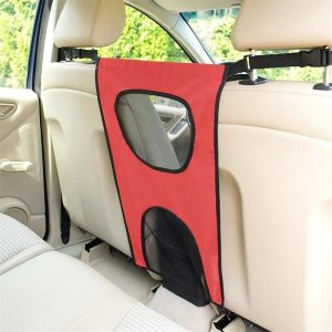 Universal Car Safety Pet Barrier - Nylon Mesh Backseat Divider for Dogs