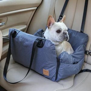 Deluxe Soft-Sided Pet Car Seat - Ultimate Comfort & Safety for Your Furry Friend