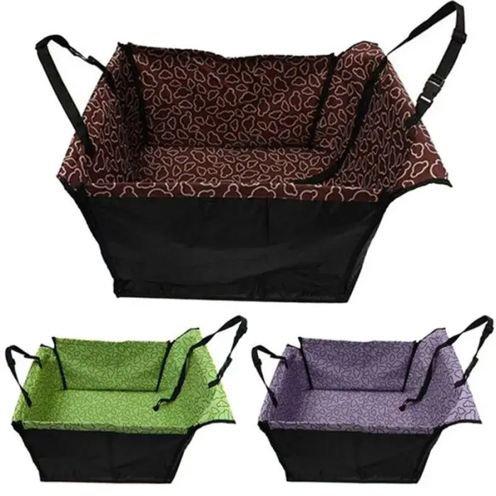 Image showing three 11084-5358a6.jpg in different colors: brown, green, and purple. Each cover features heart-shaped patterns and straps for securing in place.