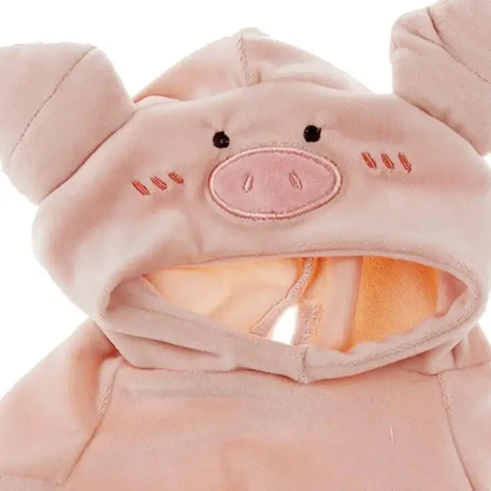 Displayed is the 11722-2556eb.jpg hoodie, which features pig-like characteristics such as ears, eyes, a nose, and cheeks.