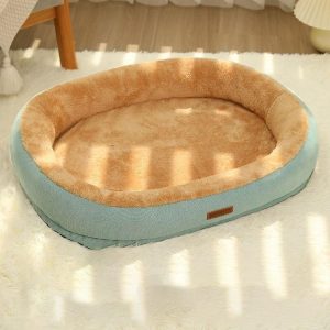 Cozy Comfort Cotton Pet Bed for Cats & Small Dogs - Soft & Durable