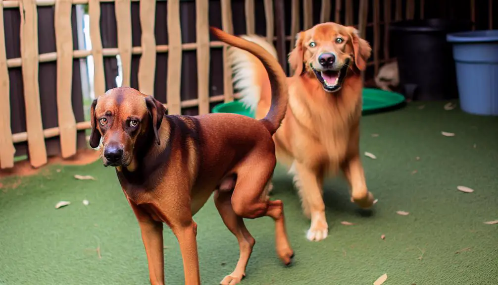 dog s joyous tail wagging