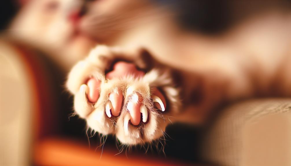 unique cat foot feature