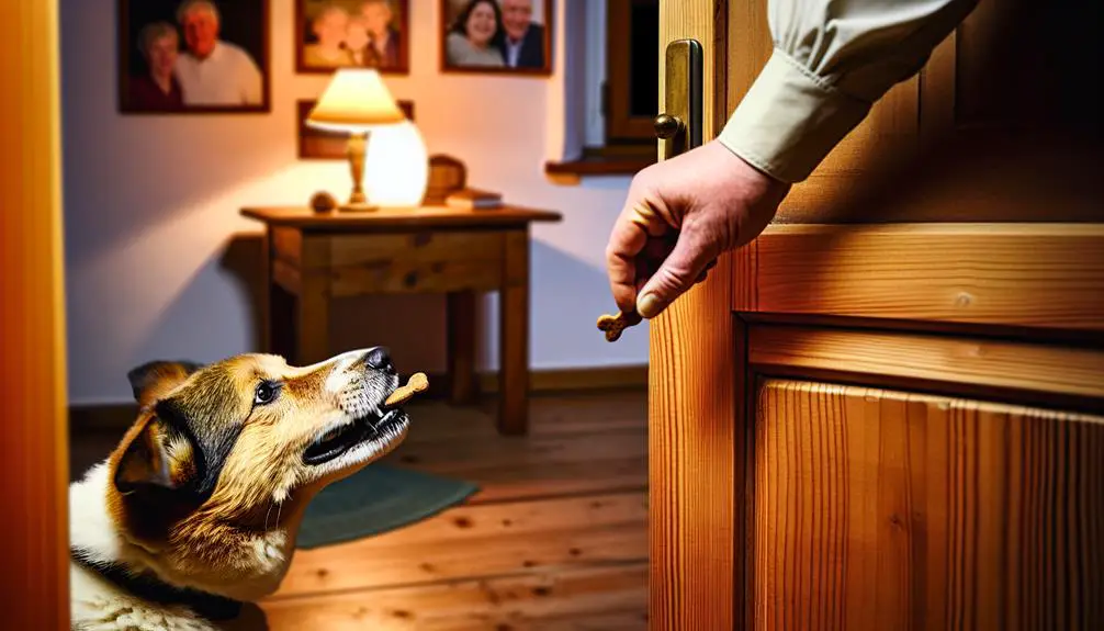 teaching dogs door closing