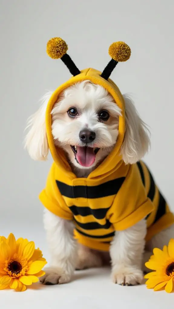 adorable bumblebee dog outfit