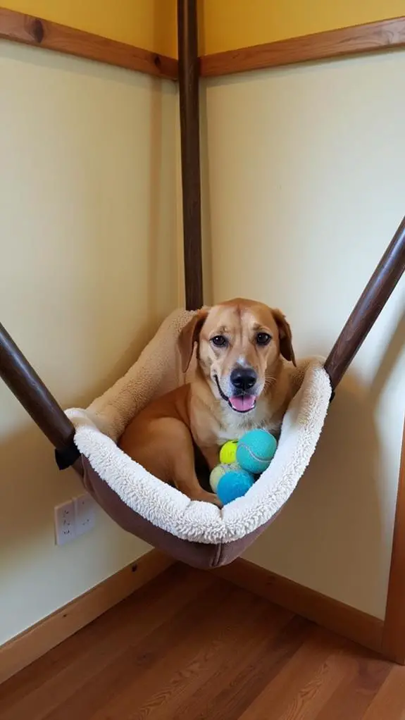 cozy hammock with fleece