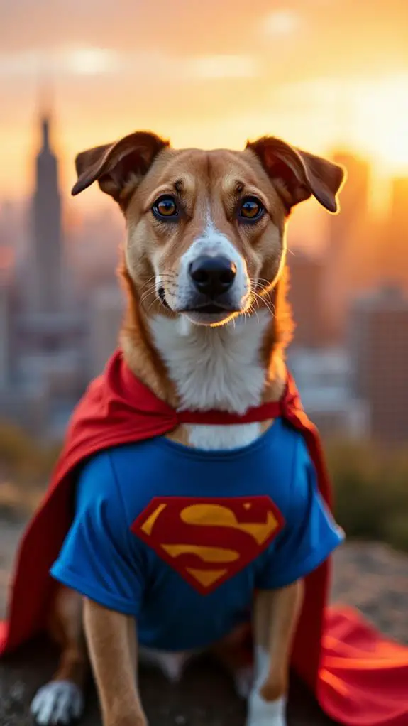 superhero themed pet apparel