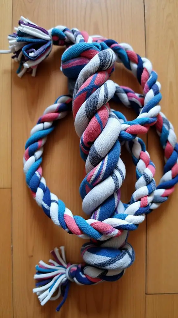 t shirt rope dog toy